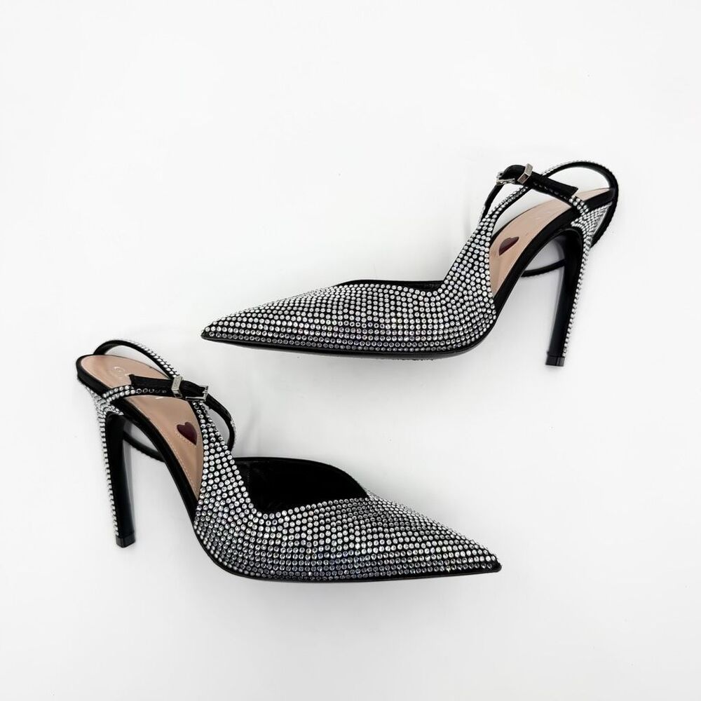Gucci Alma Love 105 Crystal Embellished Heels Pointed Toe EU 36 US 6 - Picture 8 of 14